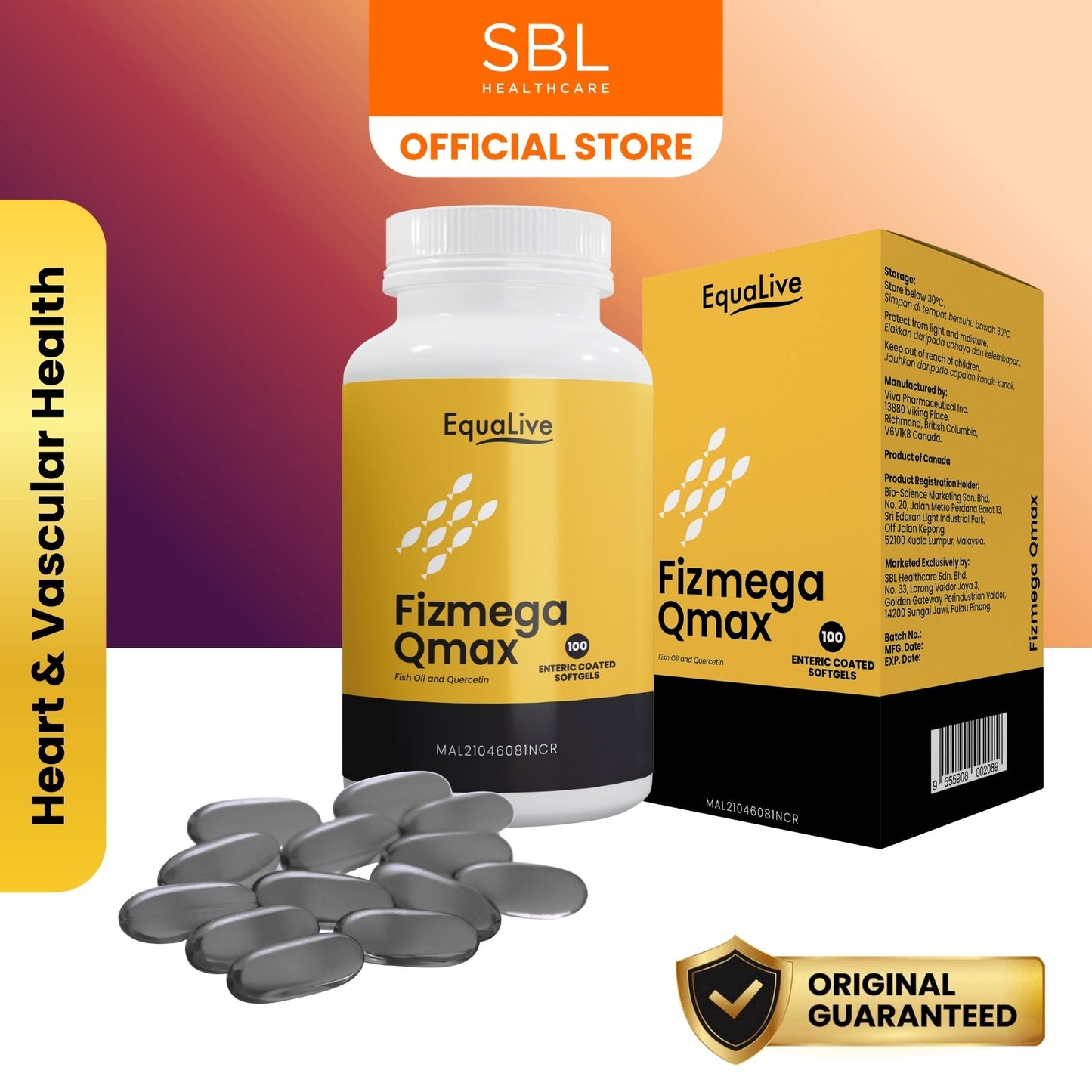 EquaLive Fizmega Qmax Enteric Coated Softgel