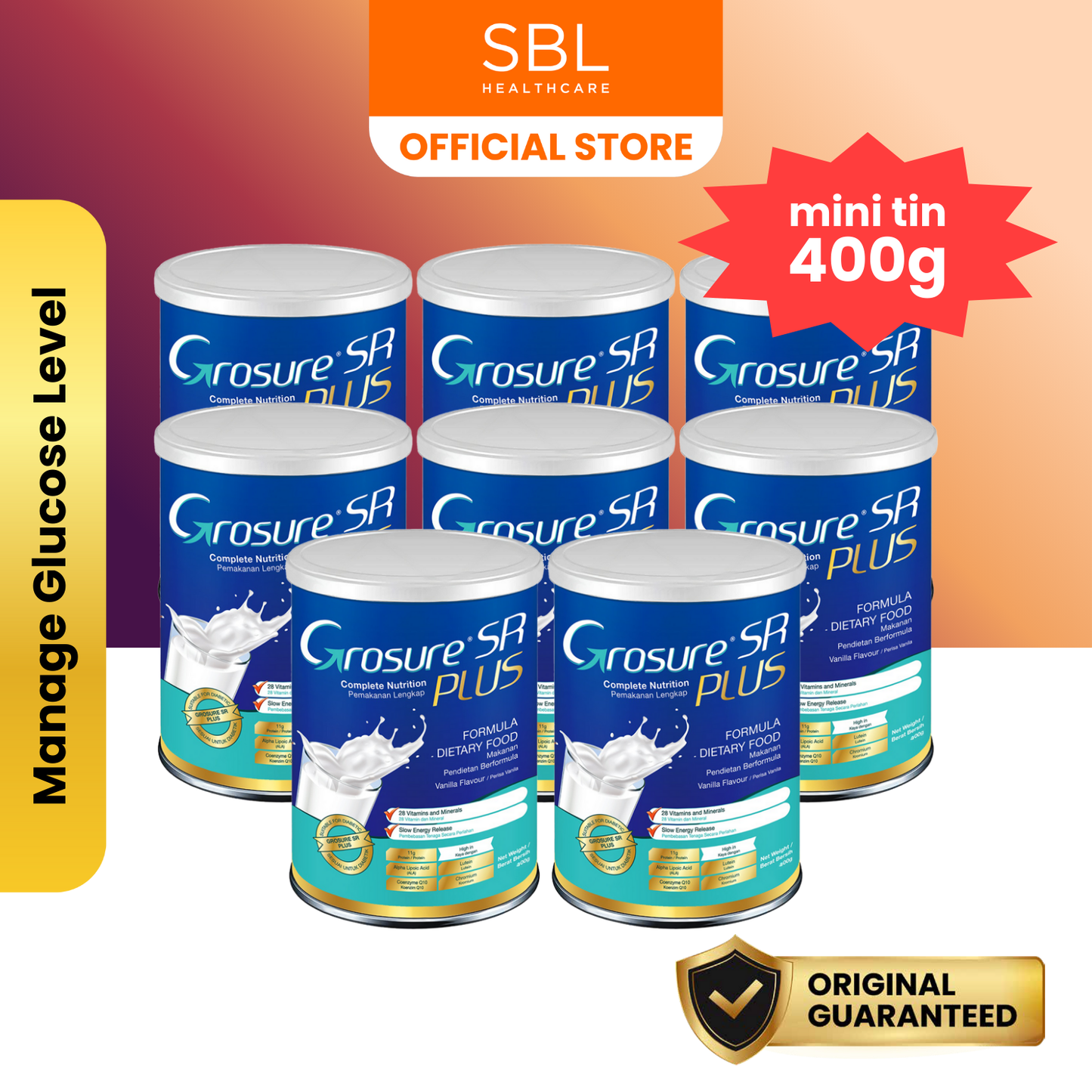 Grosure® SR Plus Complete Nutrition Vanilla