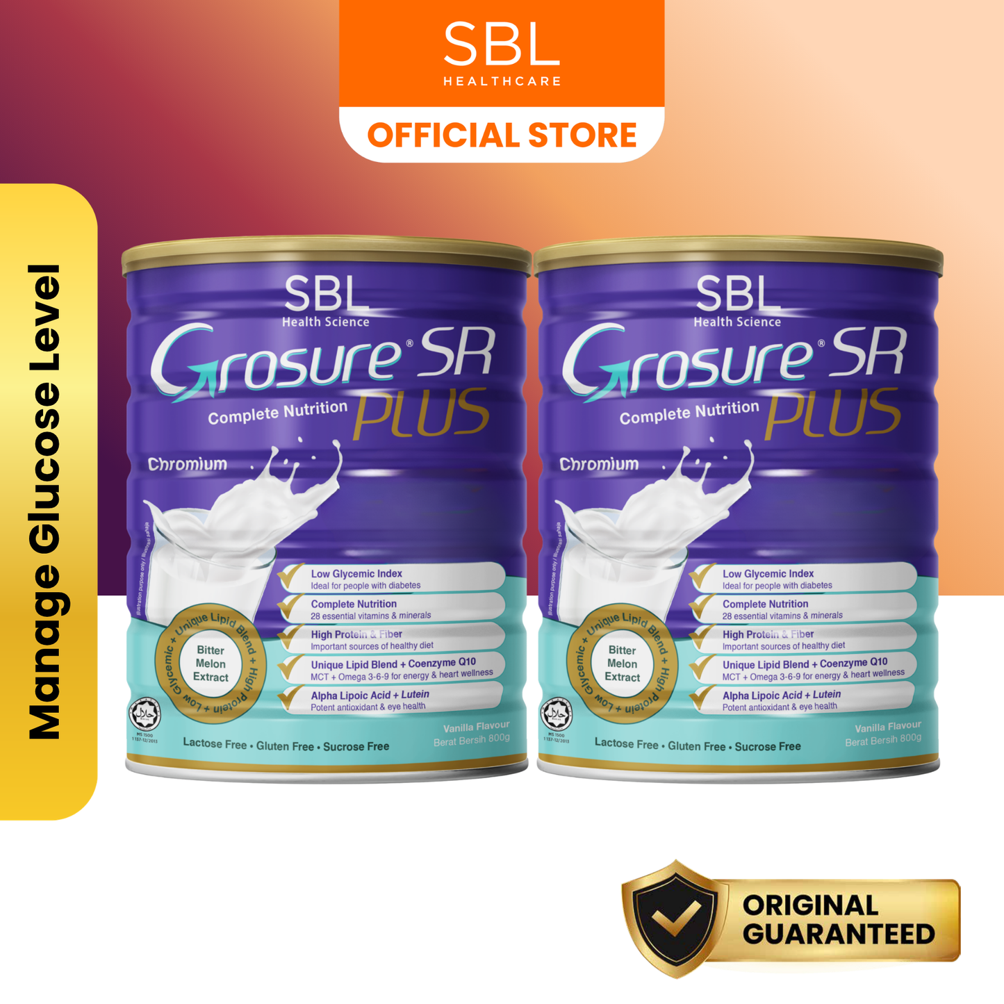 Grosure® SR Plus Complete Nutrition Vanilla