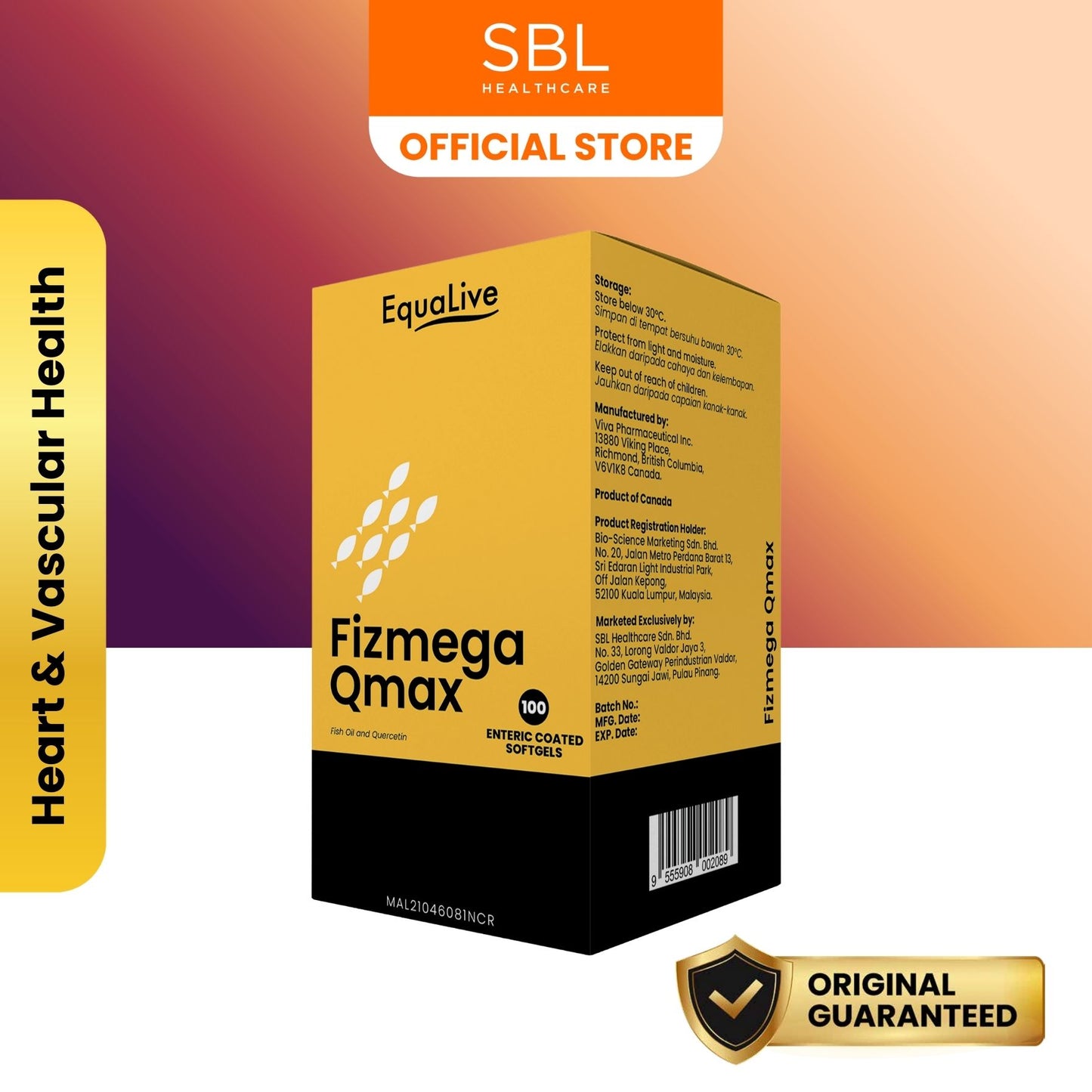 EquaLive Fizmega Qmax Enteric Coated Softgel