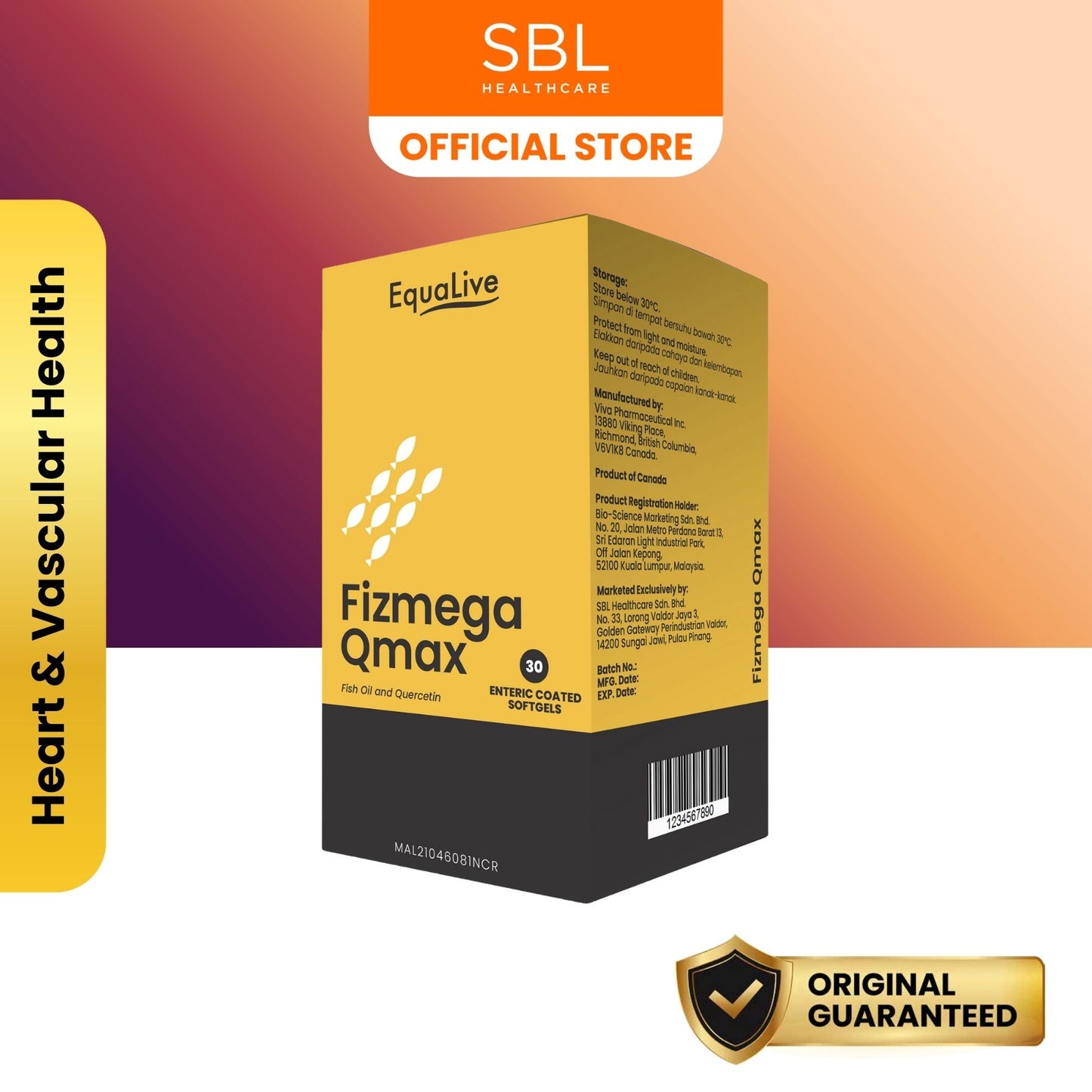 EquaLive Fizmega Qmax Enteric Coated Softgel